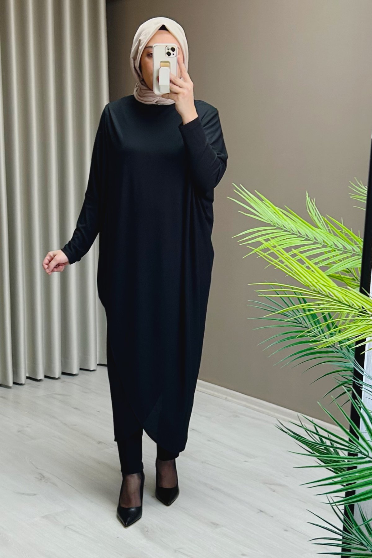 Kruvaze Kesim Rahat Kalıp Tasarım Tunik