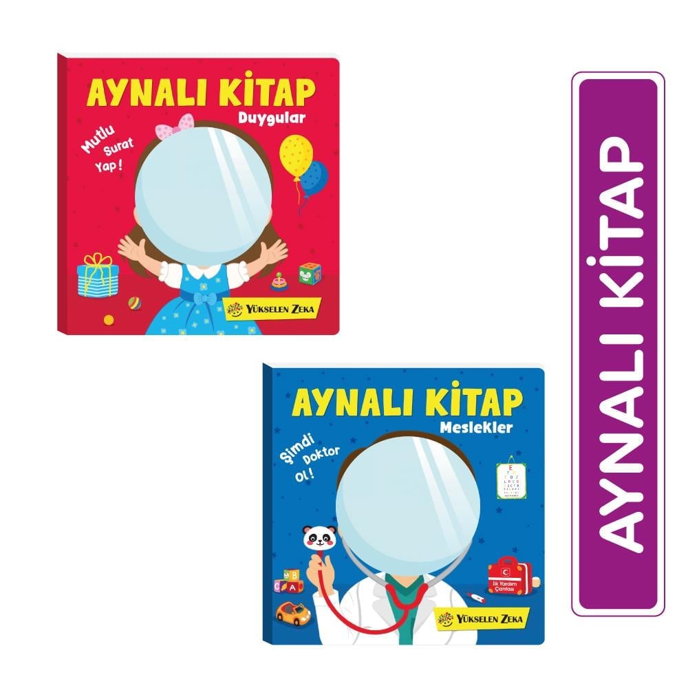 Aynalı Kitap 2'li Set (Duygular - Meslekler)