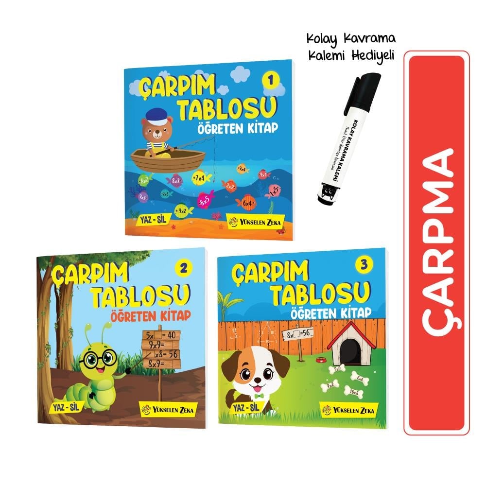 Çarpma Öğreten Kitap Yaz Sil Serisi