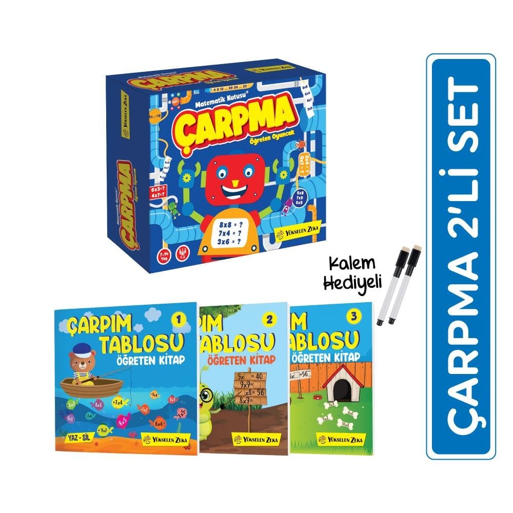 Çarpma Öğreten Oyuncak - Çarpma Öğreten Kitap 2'li Set