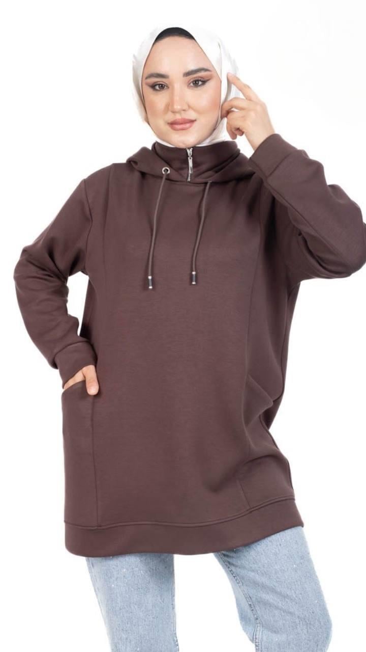 2457 Trşpen Spor Tunik KAHVE