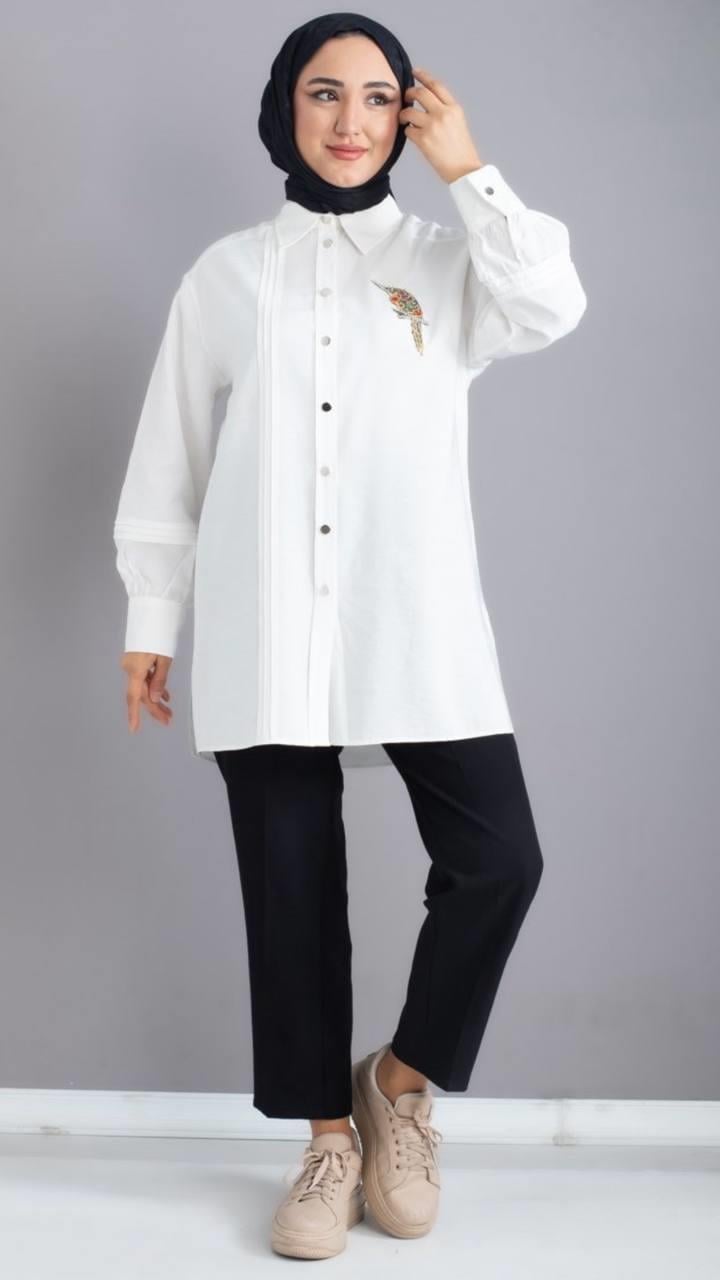 3113 Tripen Pinco Tunik EKRU