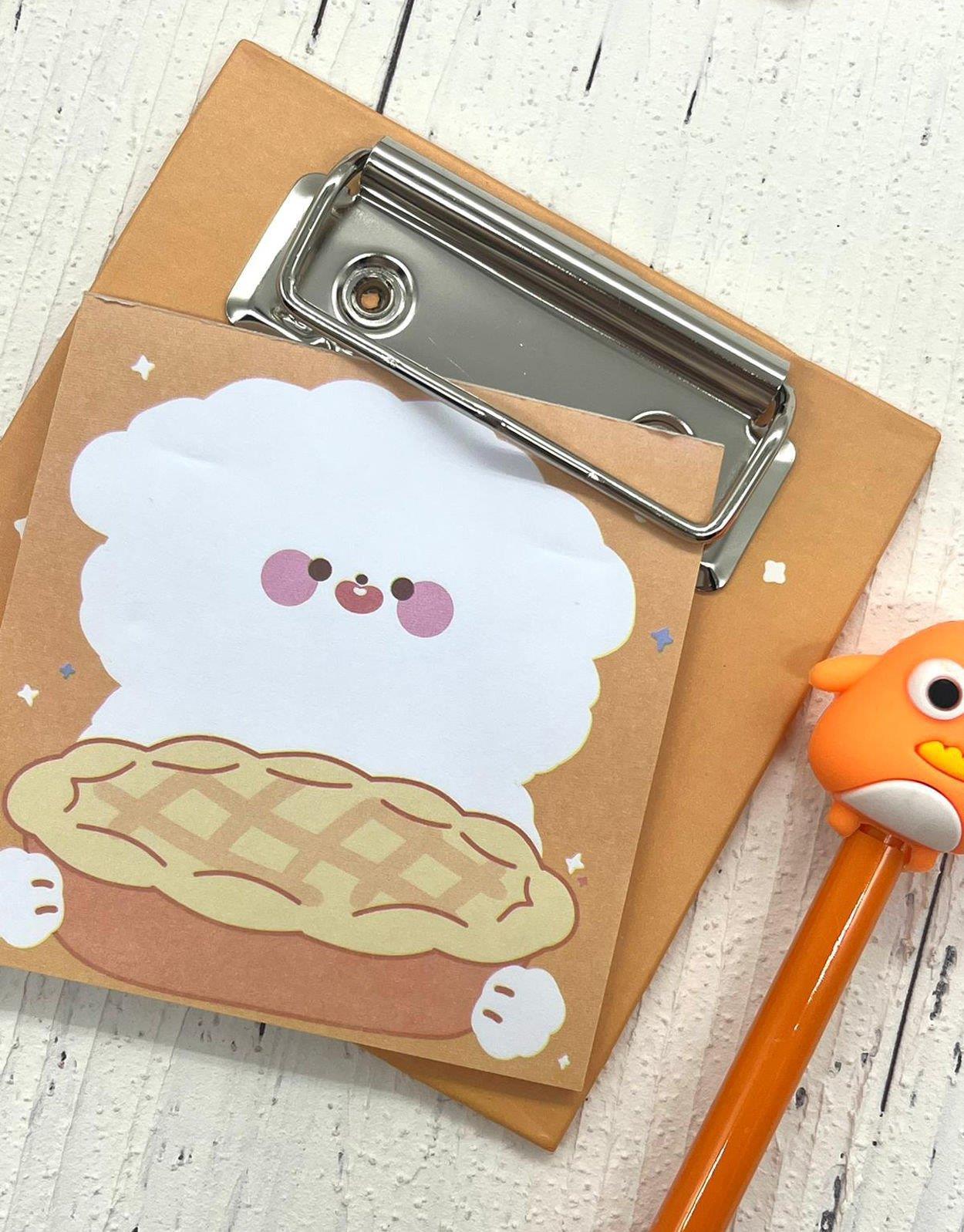 Sevimli Hayvan Desenli Sarı Yapışkanlı Sekreterlik Not Defteri/ Sticky Note / Sticker/ Post-it/  Bullet Journal