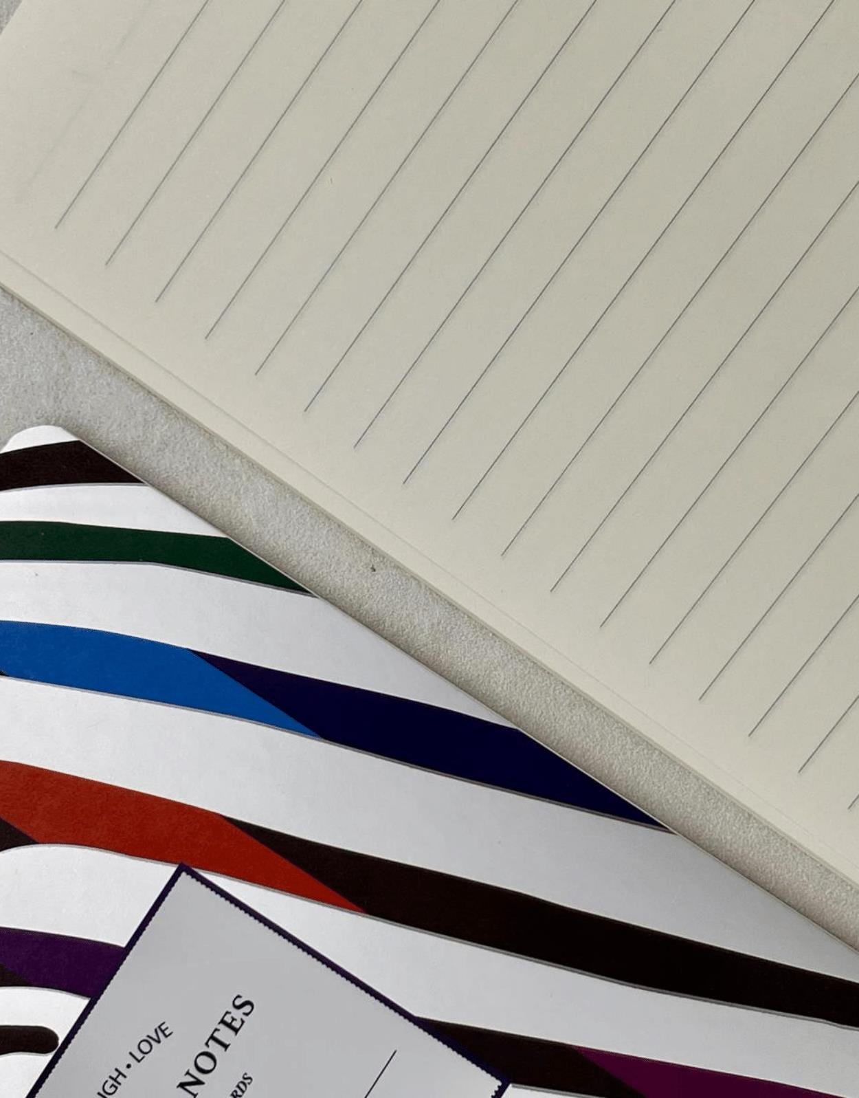 Zebra Desenli Çok Renkli Çizgili 40 Yaprak  Defter / Notebook / Okul Defteri