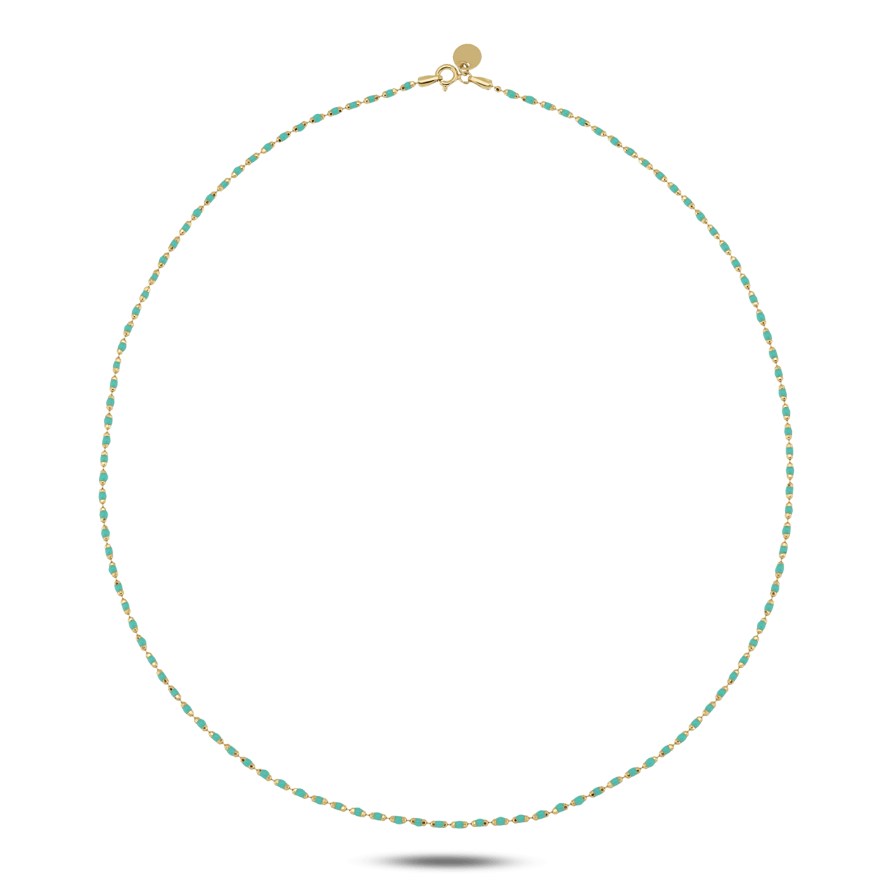 Turquoise Gold Minimal Kolye
