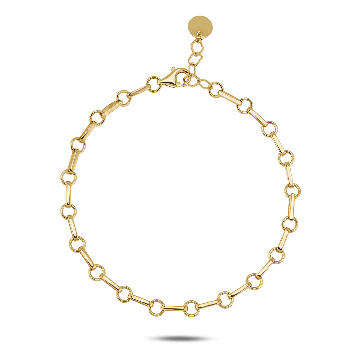 Round Gold Minimal Bileklik