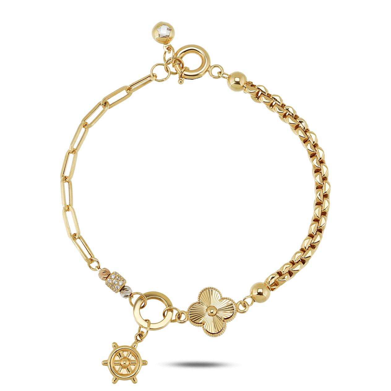 Clover Charm Minimal Bileklik