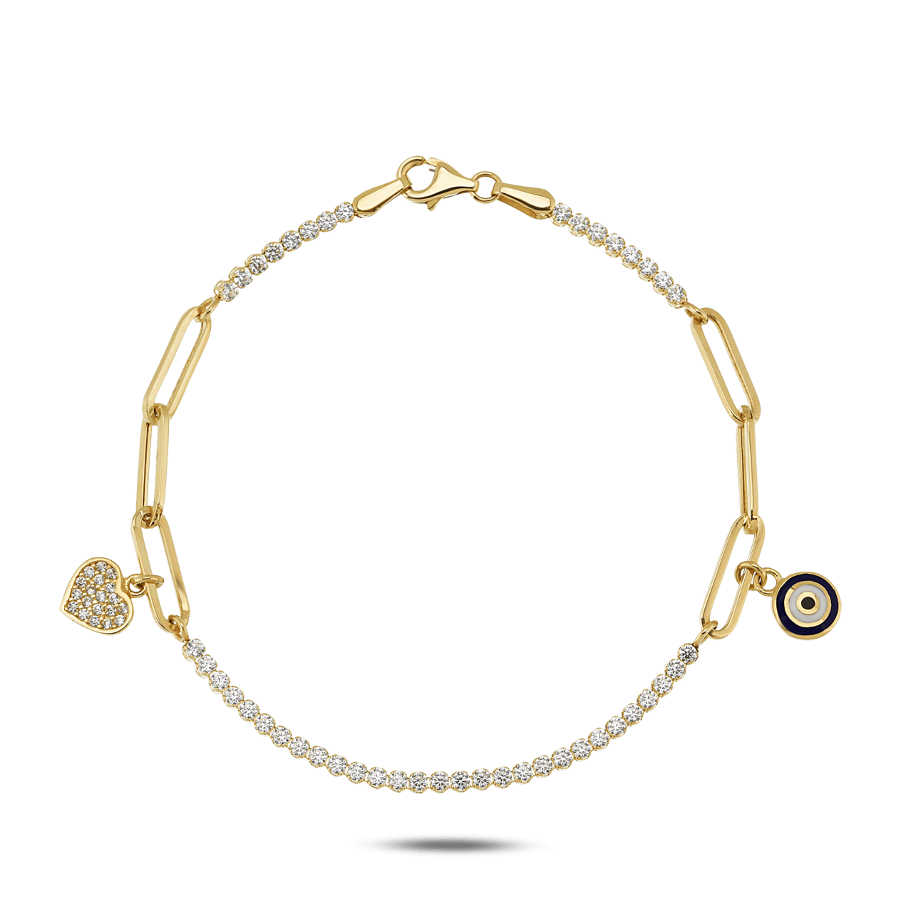 Heart Eye Minimal Bileklik