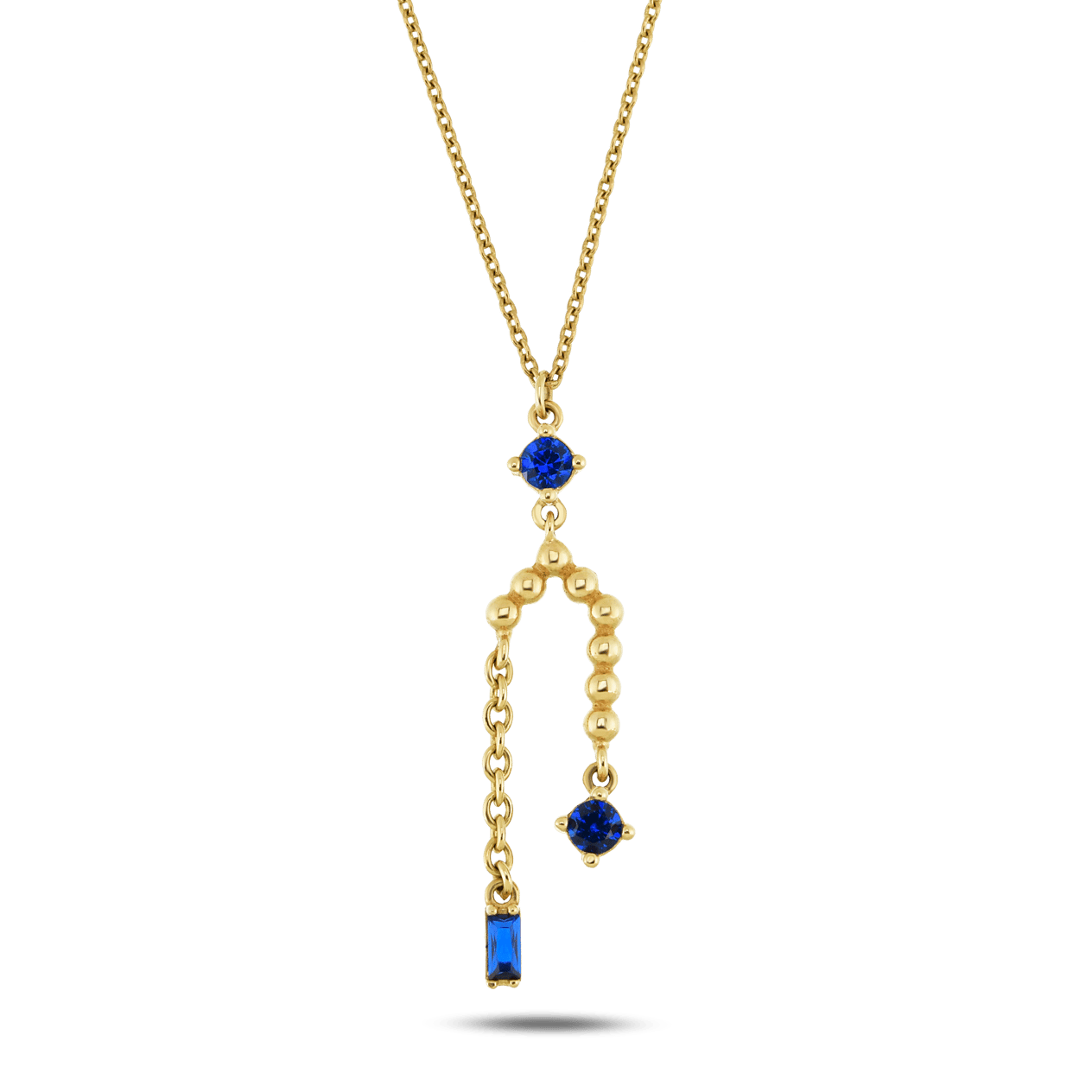 Tria Taşlı Minimal Kolye