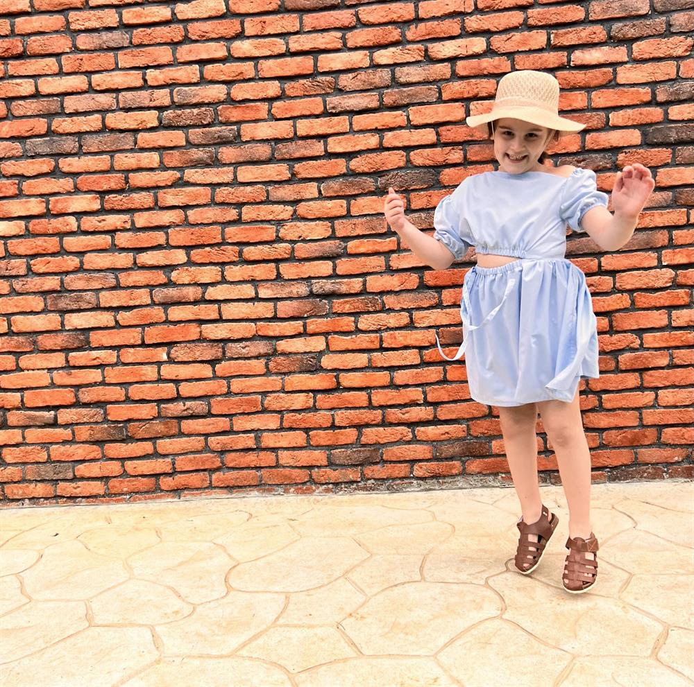 Cut Out Poplin Elbise