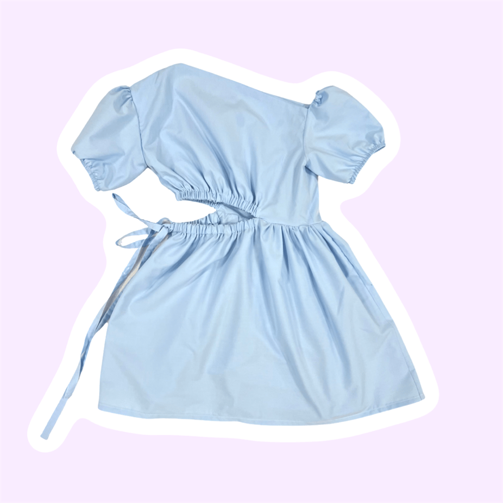Cut Out Poplin Elbise