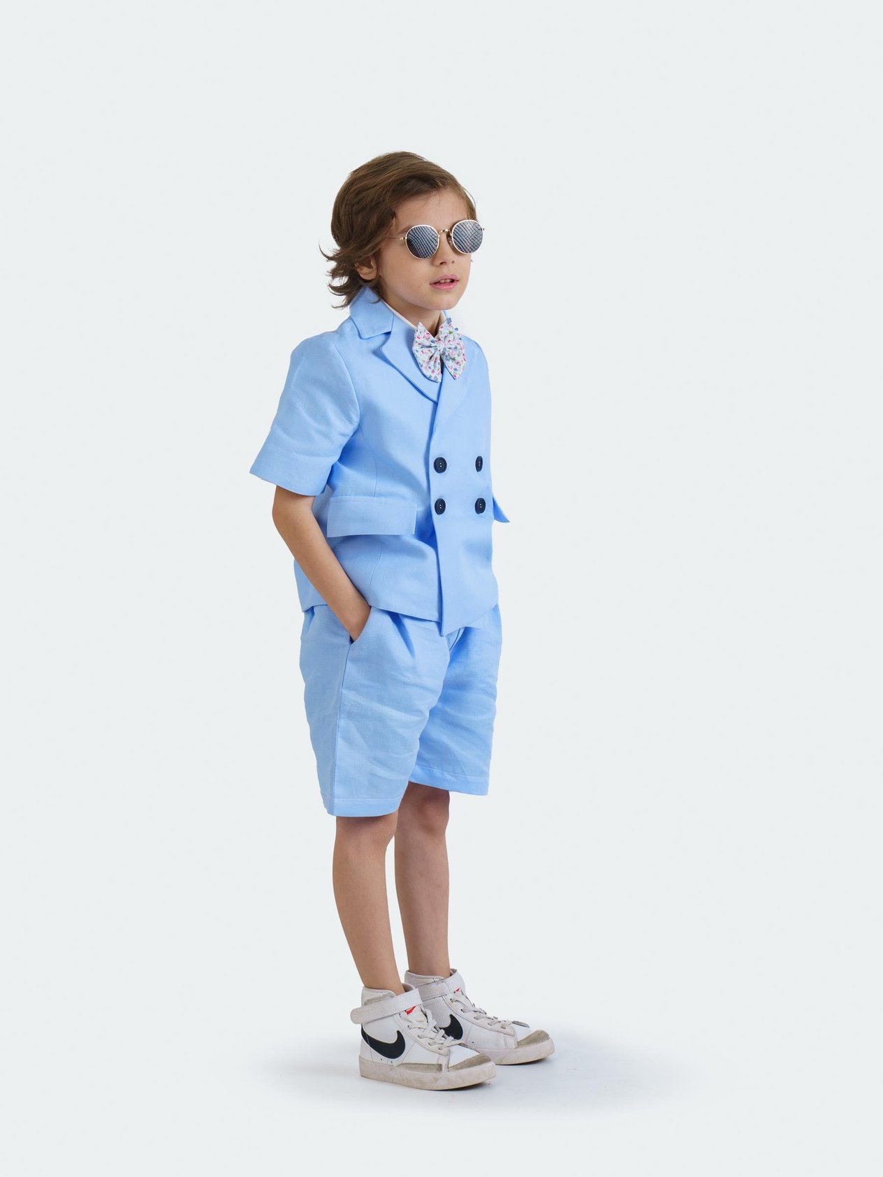 Keten Indigo Blazer Ceket