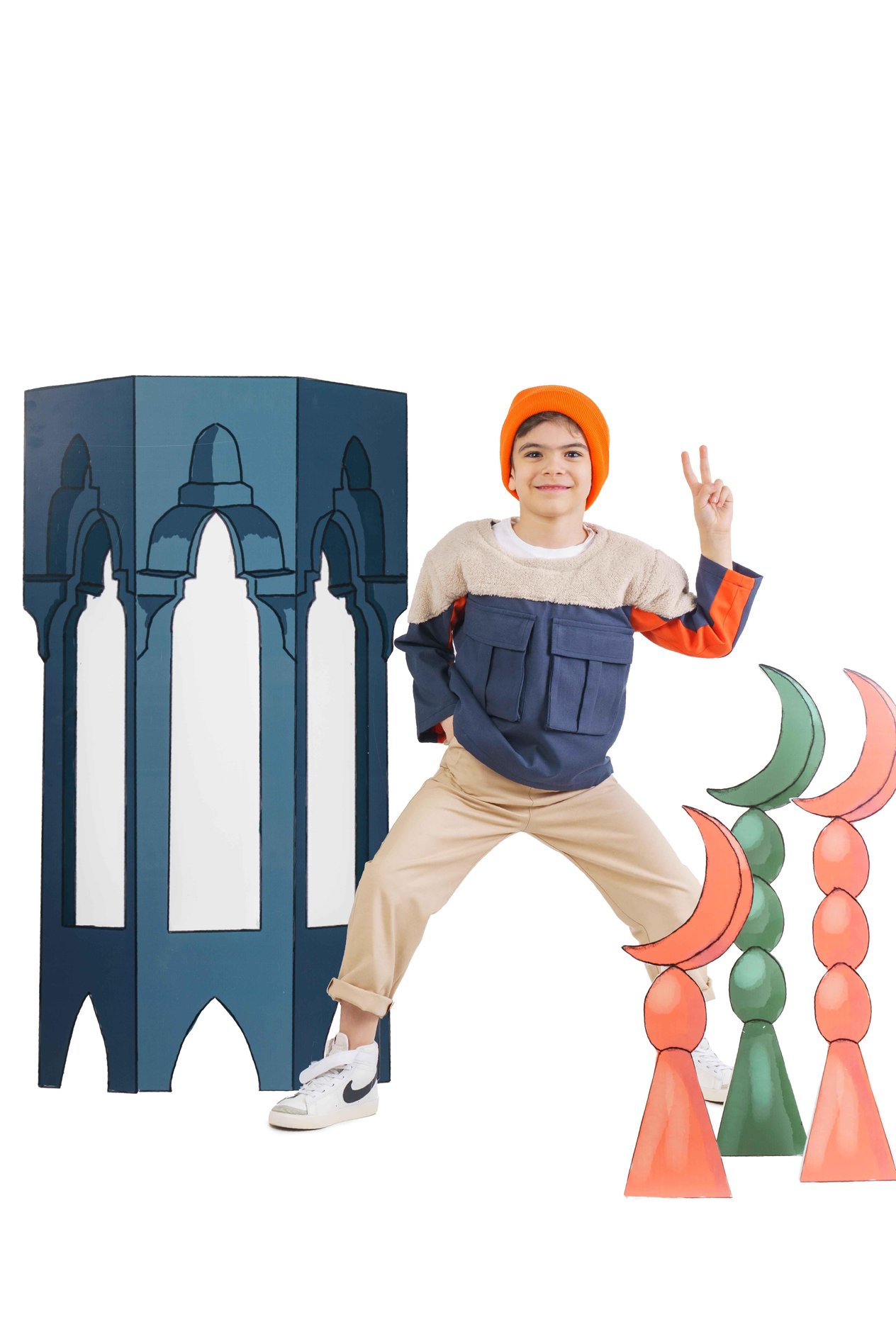 Kürk Detaylı Çok Renkli Gabardin Sweat