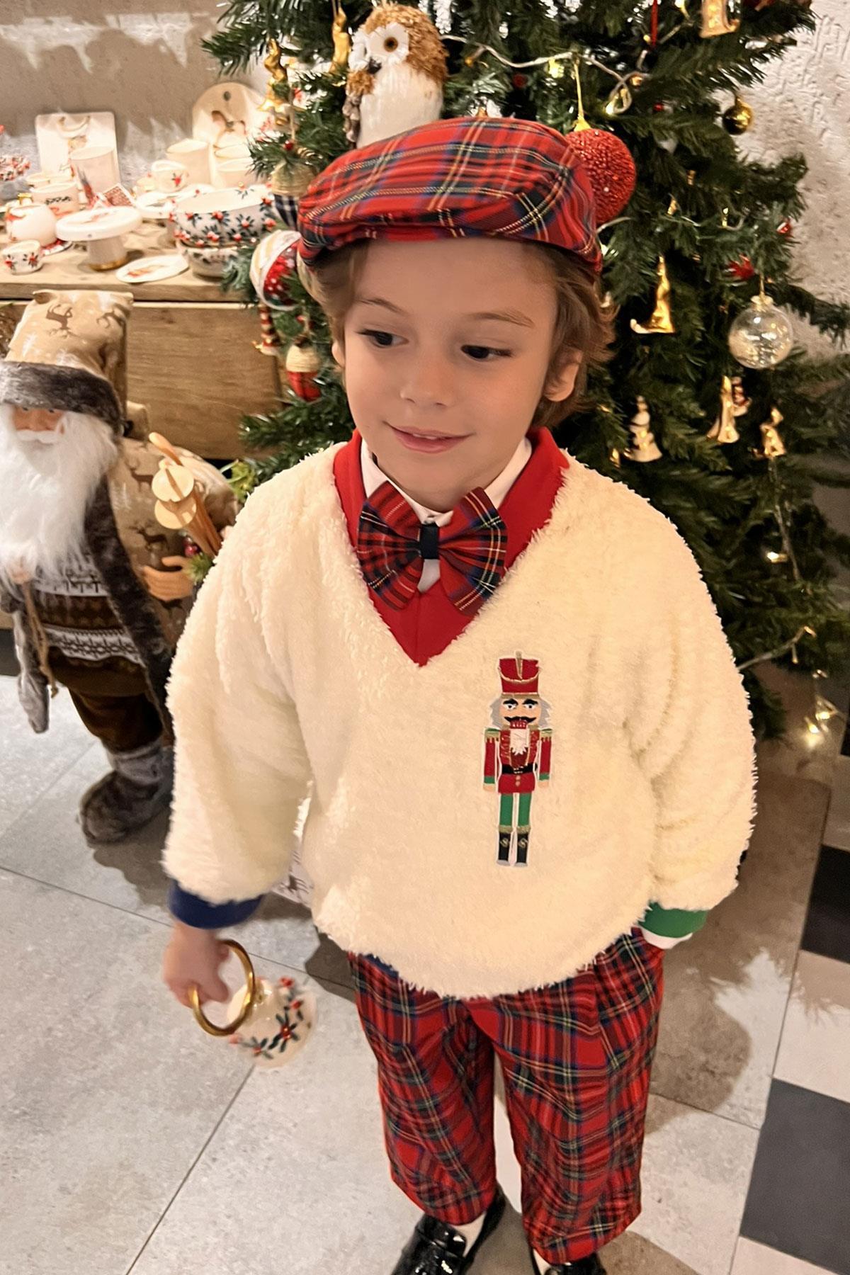 Kurşun Asker Nakışlı Teddy Sweat