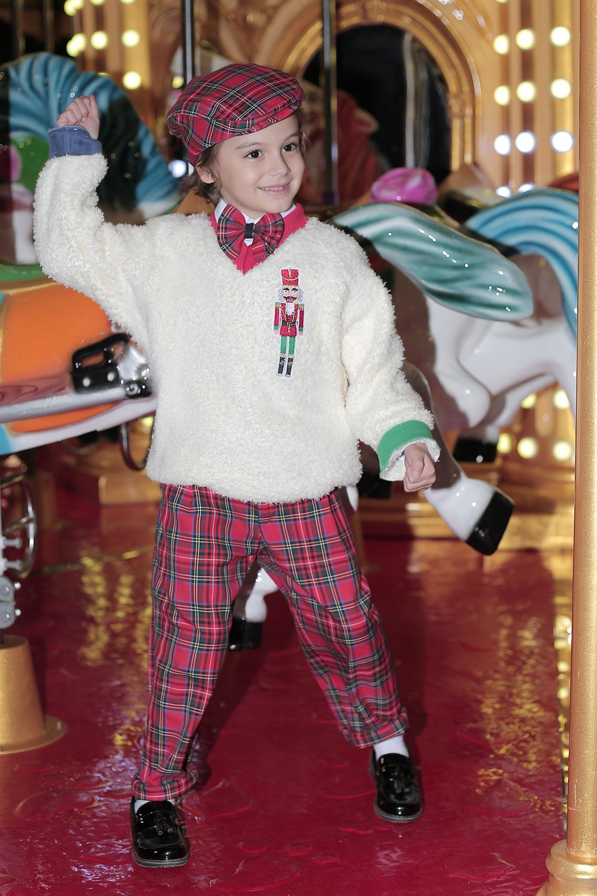 Kurşun Asker Nakışlı Teddy Sweat