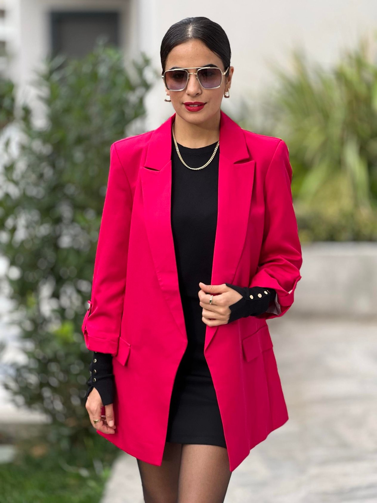 KOL DÜĞMELİ BLAZER  CEKETFUŞYA 