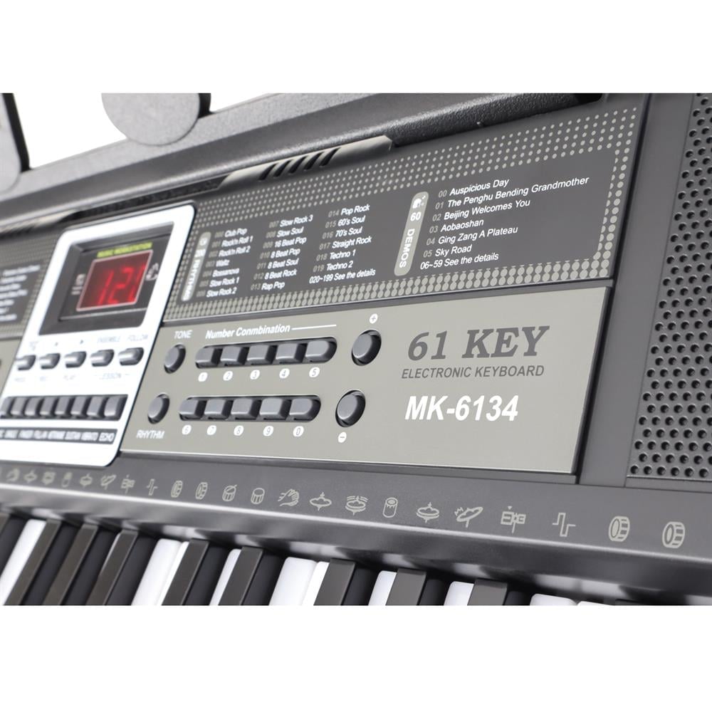 jWIN MK-6134 61 Tuşlu Elektronik Org (Mikrofon ve Adaptör Hediye)