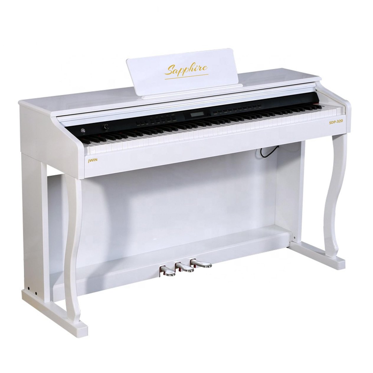 jWIN SDP-320 Çekiç Aksiyonlu 88 Tuşlu Dijital Piyano - Beyaz