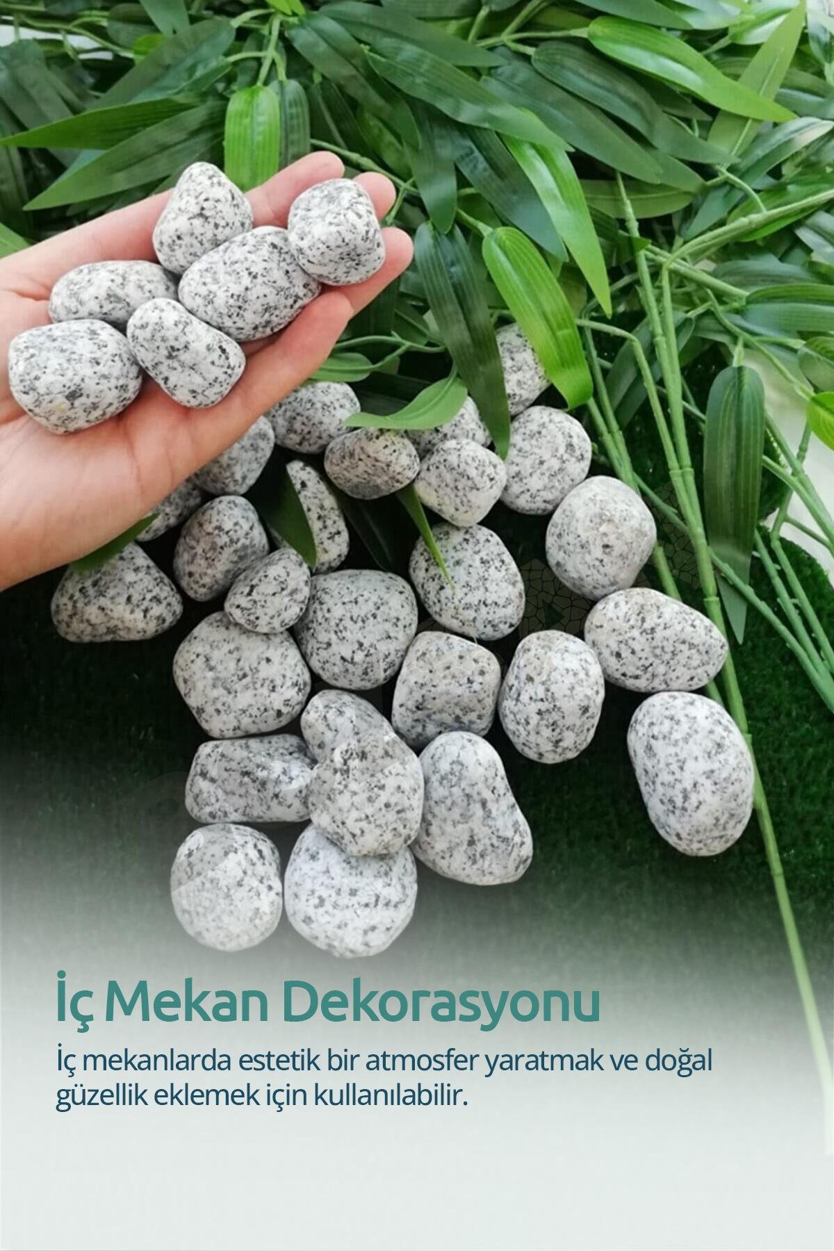 Granit Taş 2-4cm Dolomit Taşı Bahçe Süs Akvaryum Taşı Dere Çakıl Taşı 50 Kg