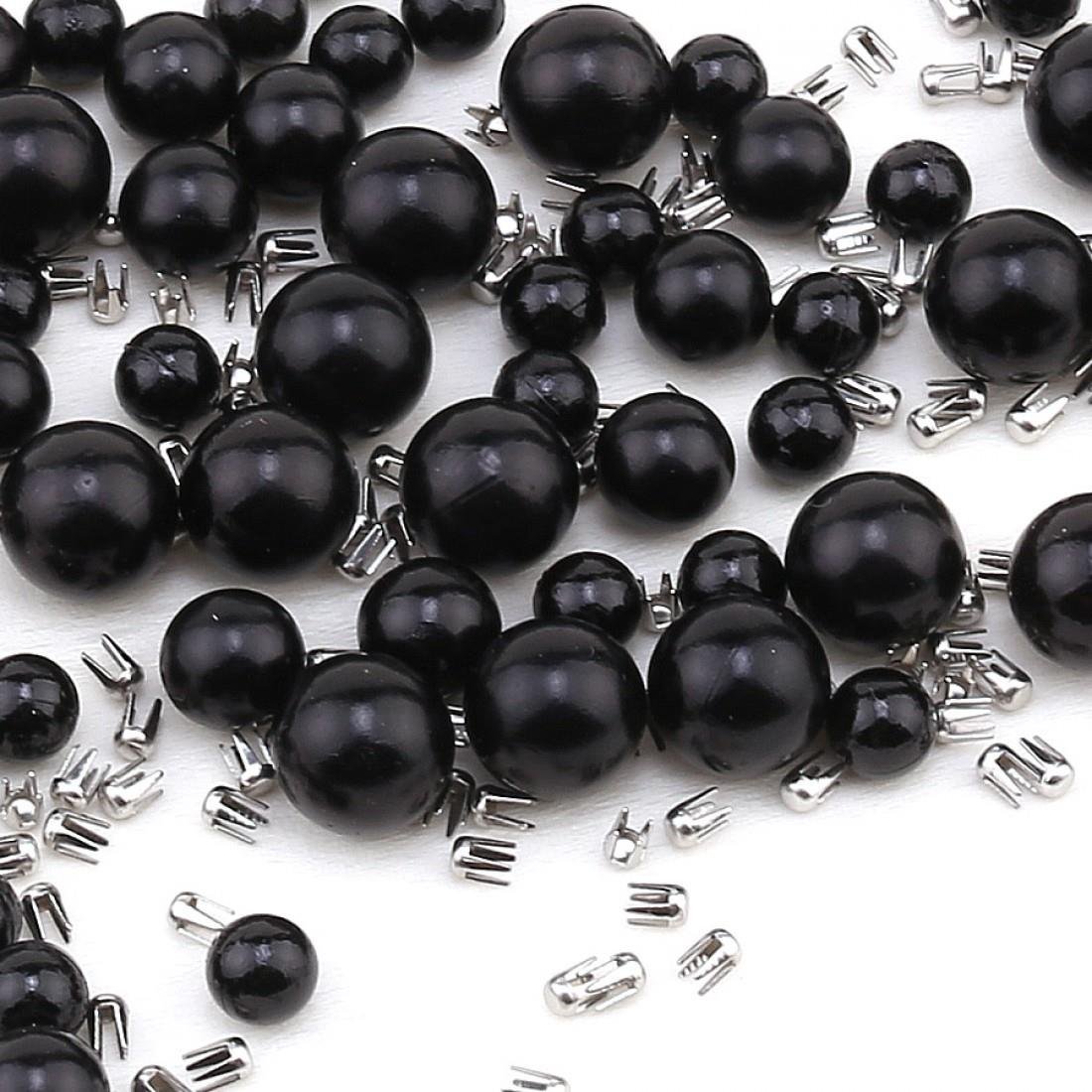 6 MM SİYAH ÇAKMA İNCİ