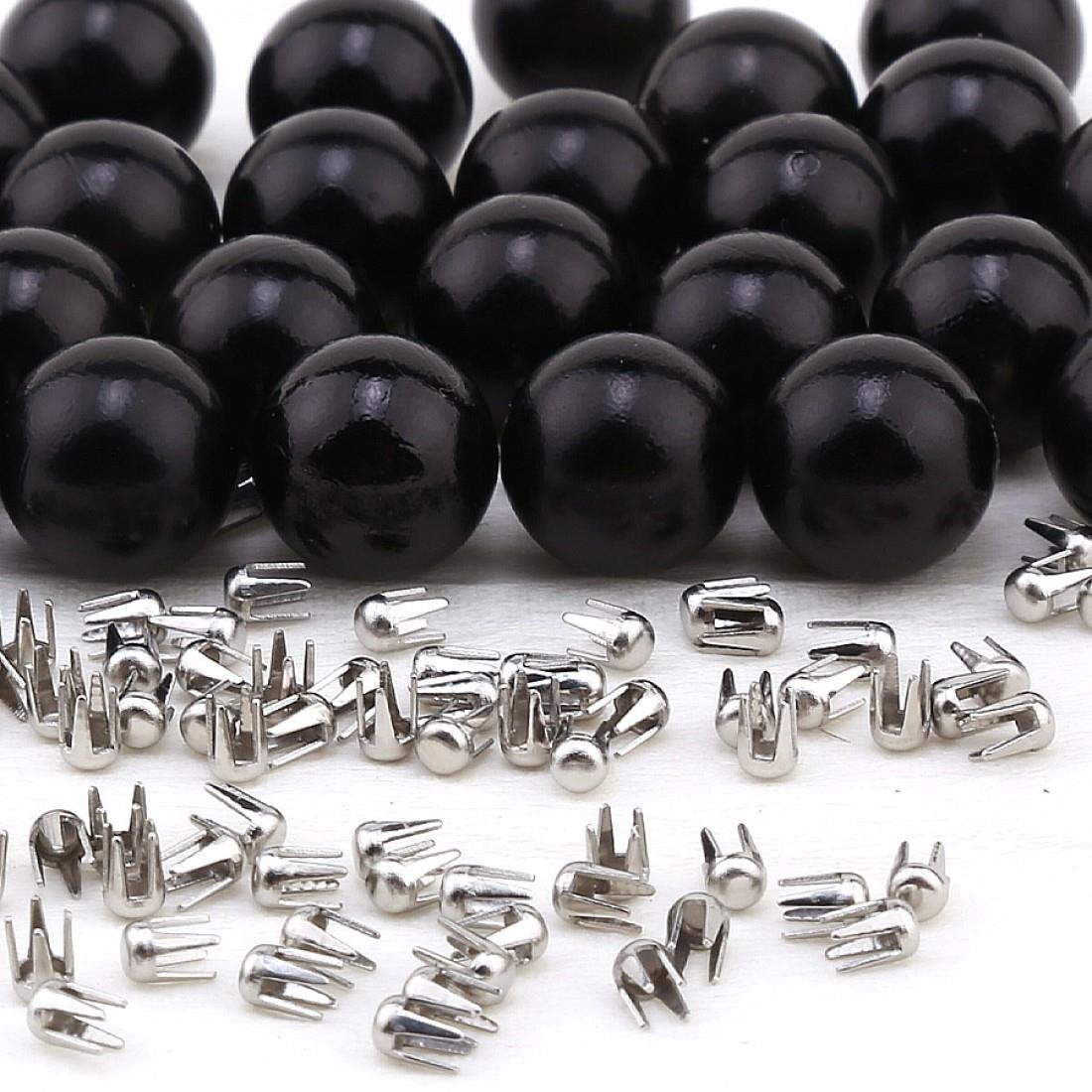 6 MM SİYAH ÇAKMA İNCİ