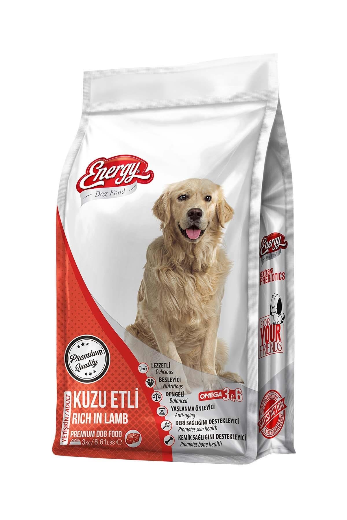 Energy Kuzu Etli Yetişkin Köpek Maması 3 Kg