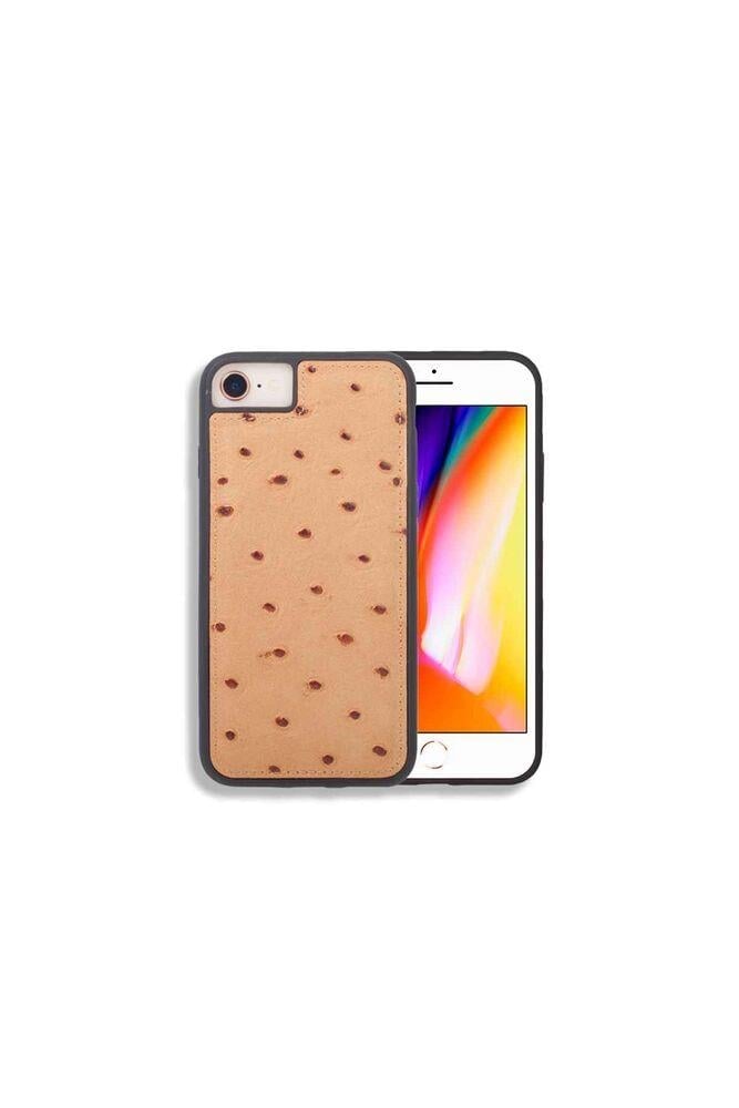 Guard iPhone 6 / 6s / 7 için  Taba Deve Kuşu Model Deri Telefon Kılıfı