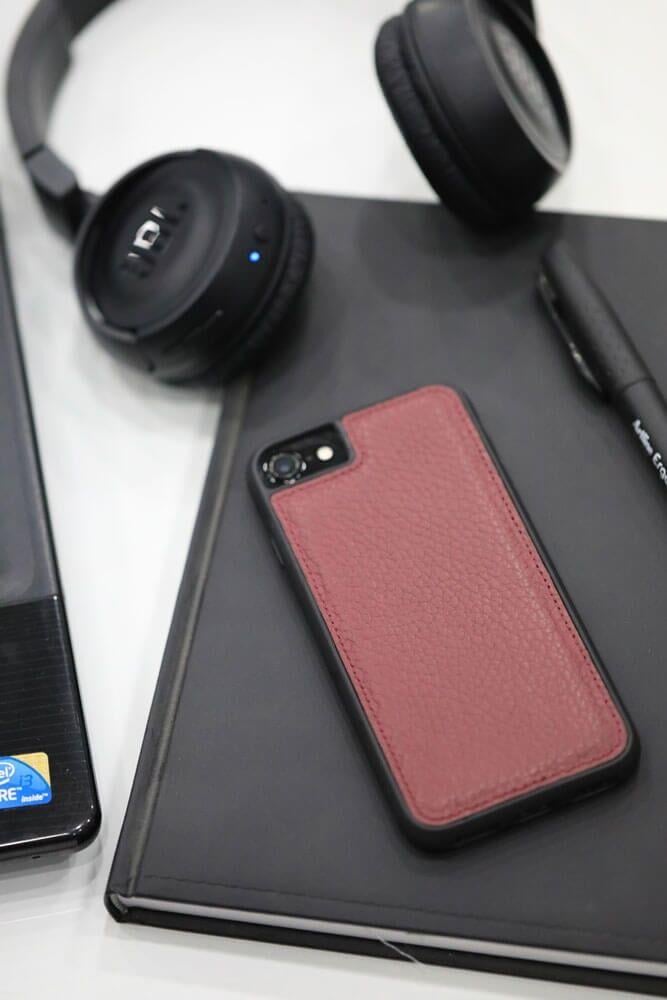 Guard iPhone 6 / 6s / 7 için Bordo Deri Telefon Kılıfı