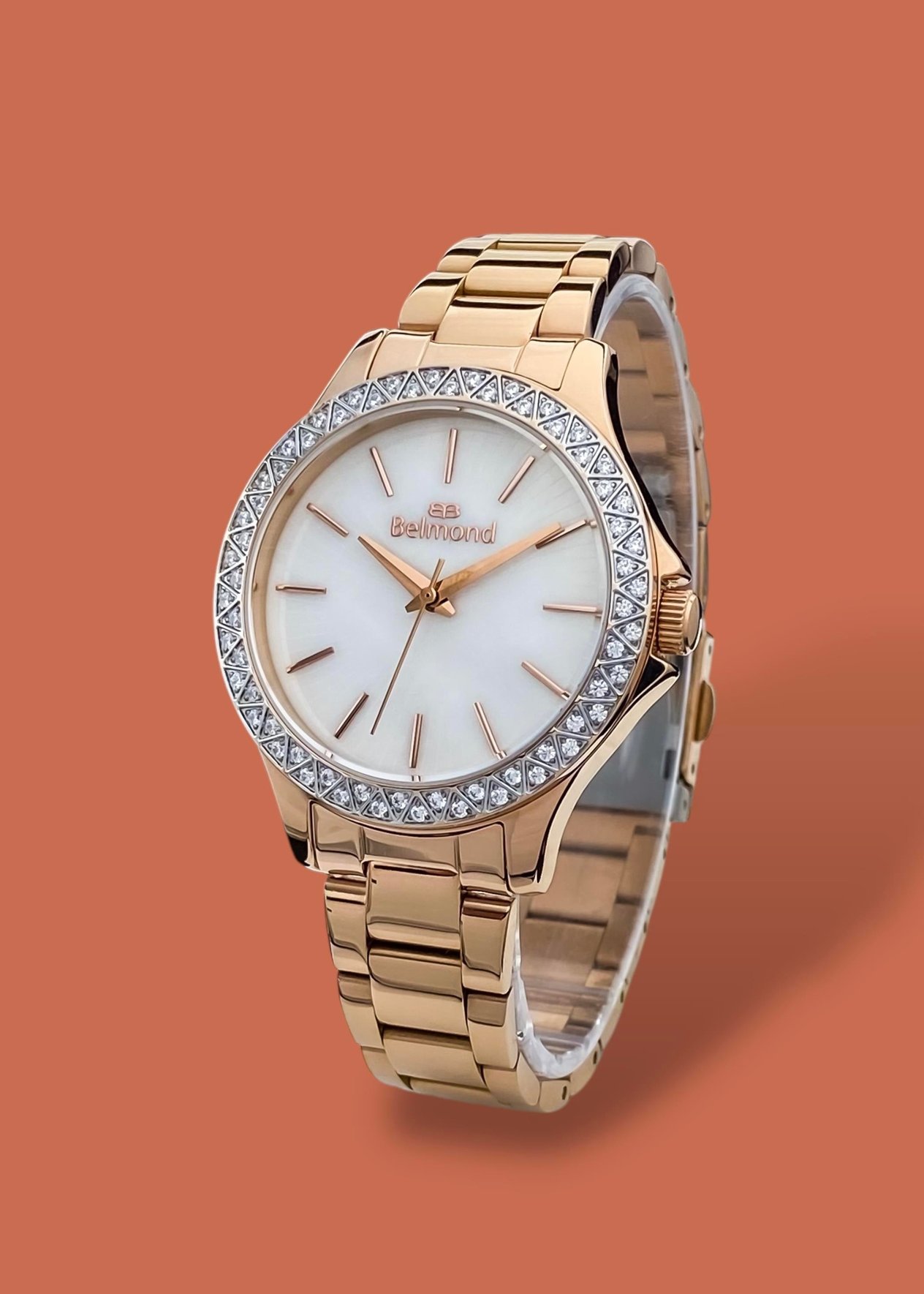 Orijinal 2 Yıl Garantili 3 Atm Su Geçirmez Rose Gold Renk Çelik Kordon Kadın Kol Saati