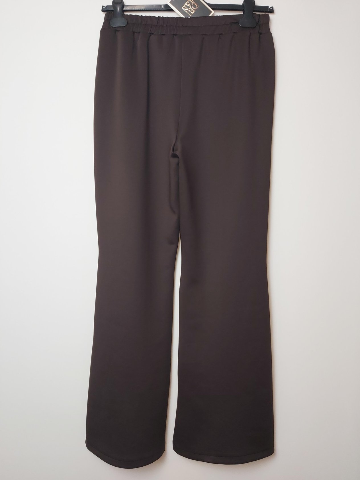 ORHAN STORE İSPANYOL PAÇA YIRTMAÇLI SCUBA PANTOLON KAHVERENGİ 1043