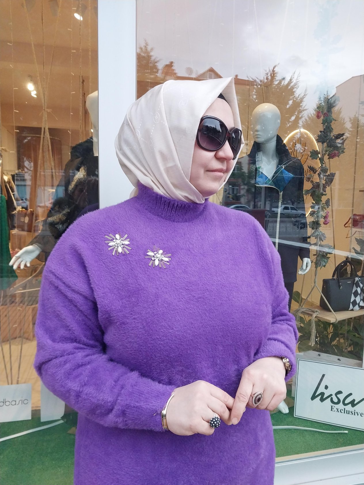 MİSSEMRAMİSS TAŞ İŞLEMELİ ANGORA KAZAK MOR 4224