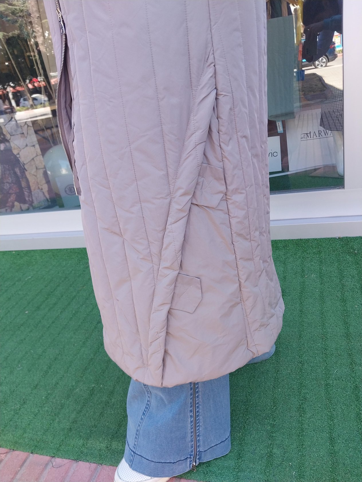 Misswhence Kemerli Şişme Pardesü Mont Taş 34525