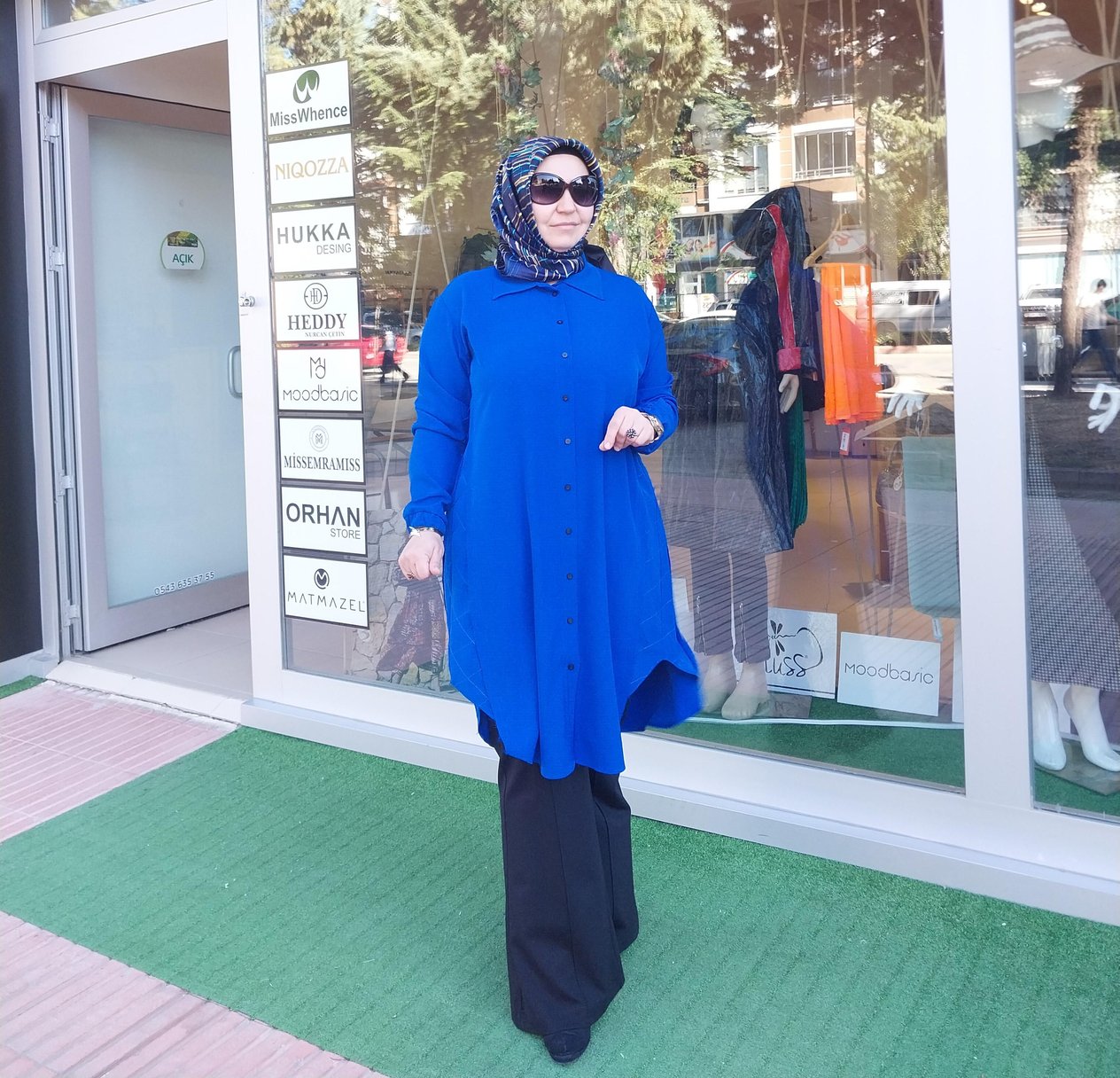 MİSSWHENCE YANI DİKİŞ DETAYLI GÖMLEK SAKS 34303