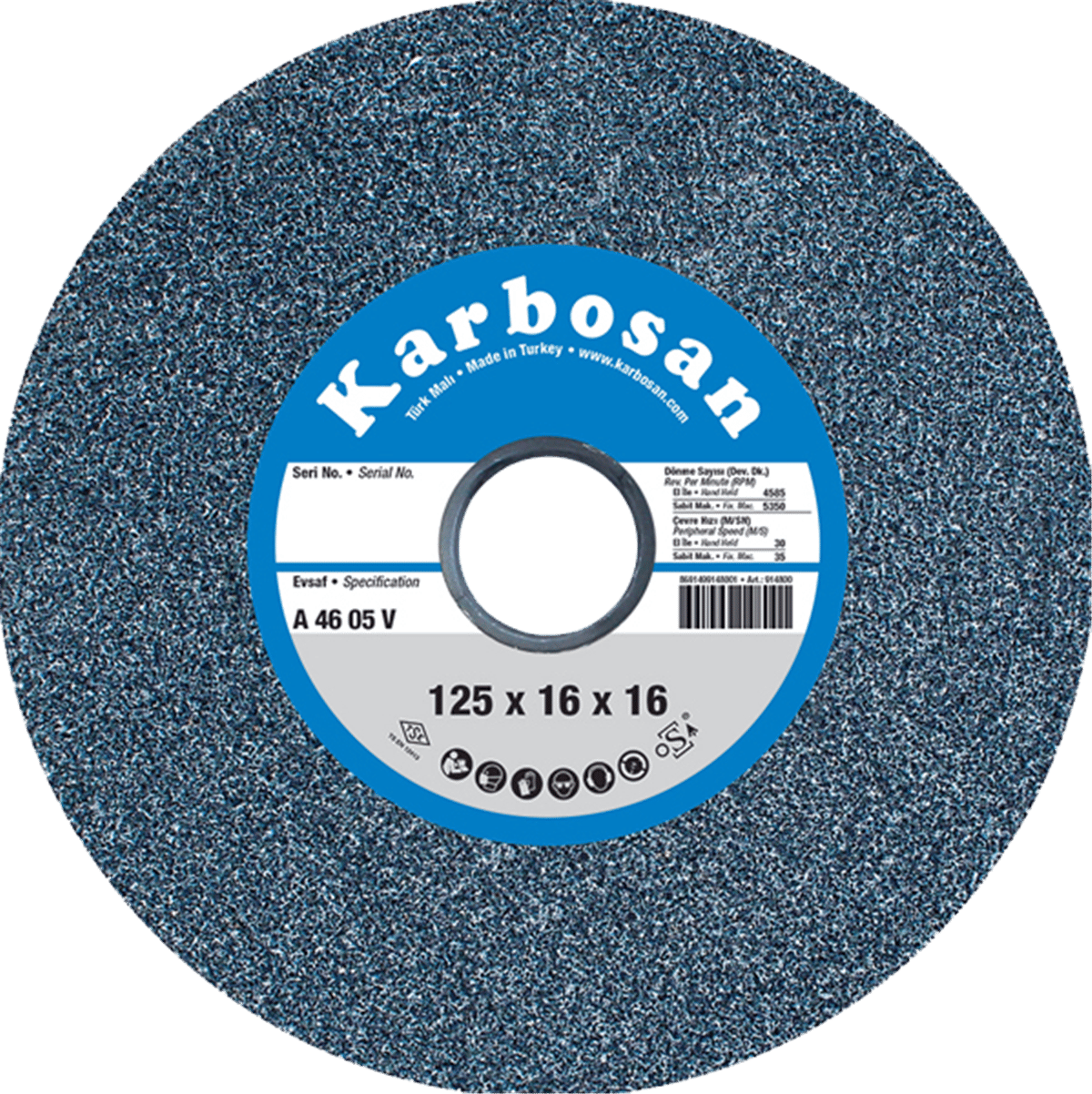 Karbosan 150x20x20 Nk 36 Zımpara Tası 914870