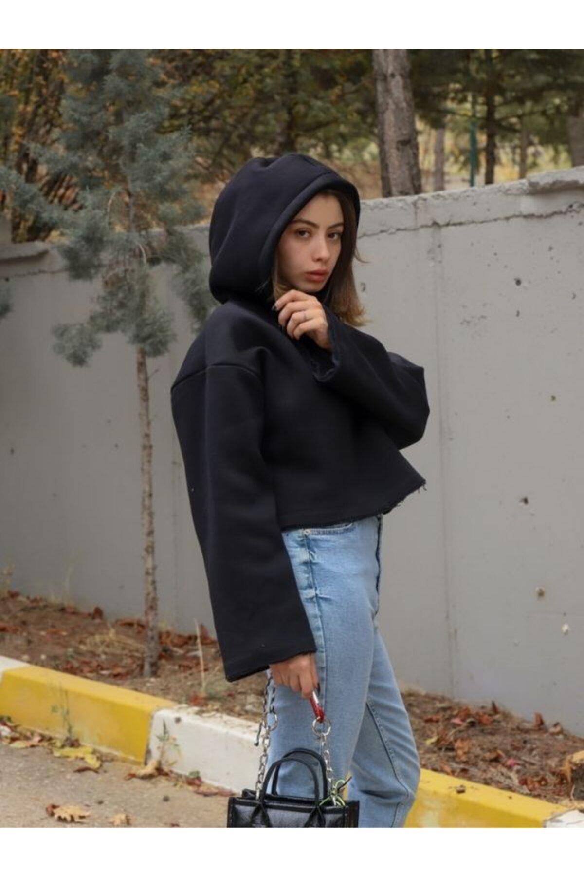 Kadın Lcyralı Esnek Yırtıklı Mom Jeans