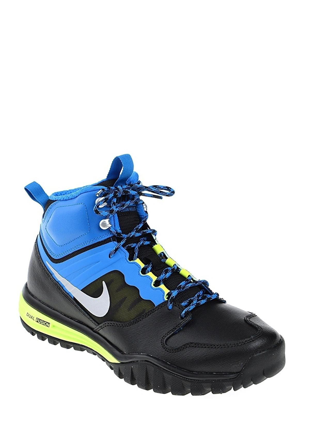 Nike Dual Fushion Hills Chill Mid Erkek Outdoor Ayakkabı Mavi Siyah