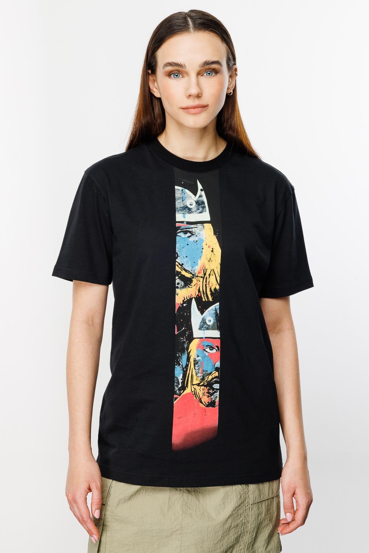 Viking Twins Regular Tshirt - Siyah