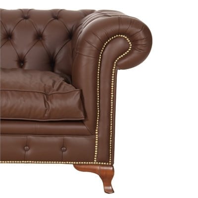 3A Mobilya Arts Chesterfield Gerçek Deri