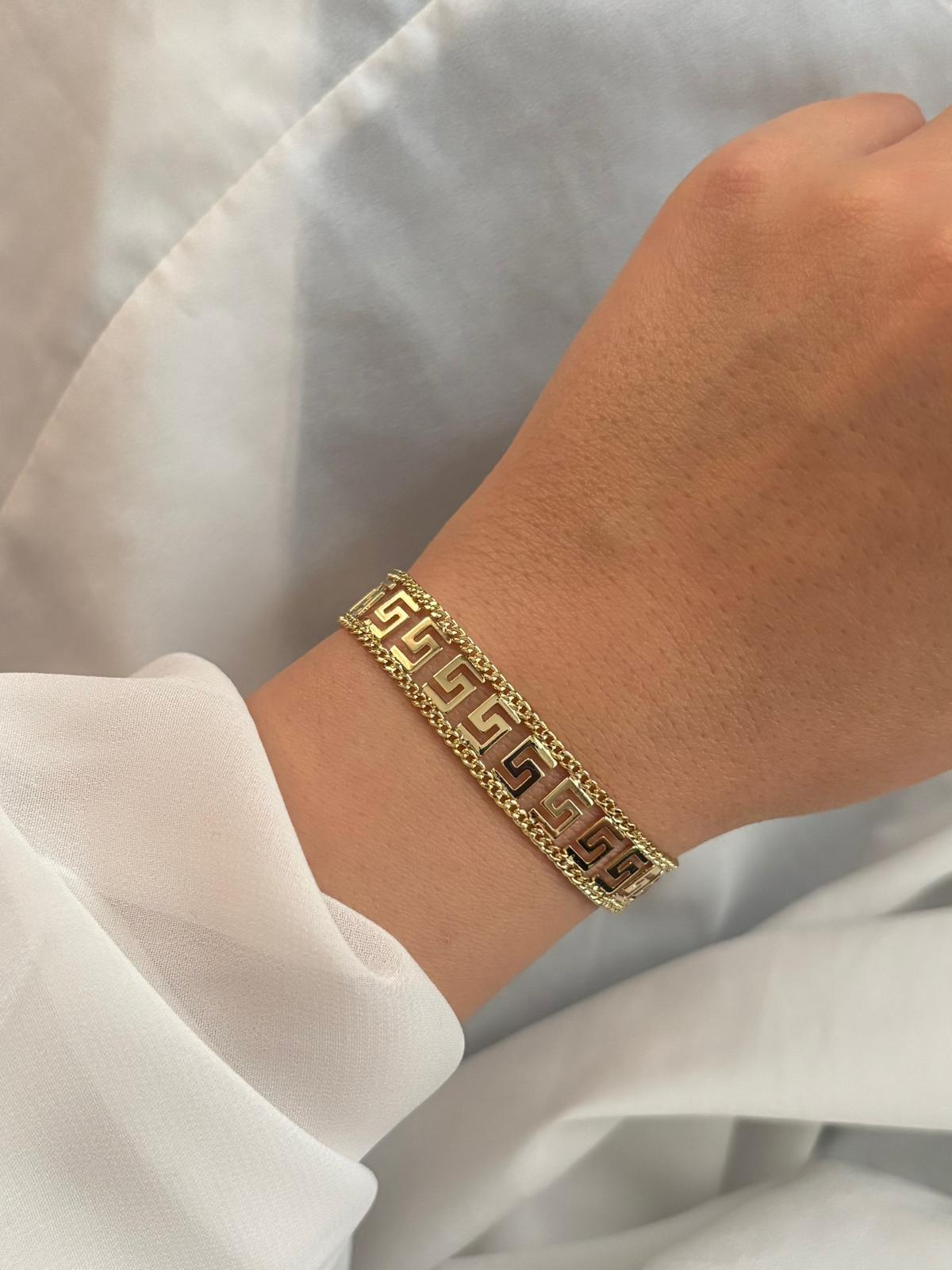 14K Xuping S Desen Vintage Bileklik