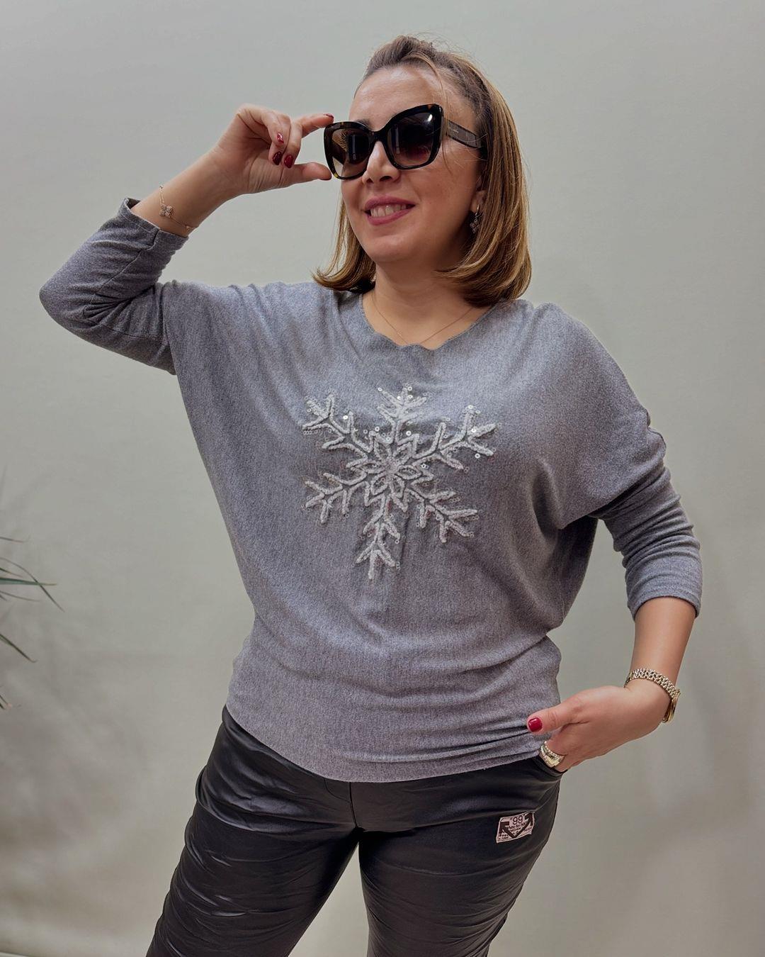 İtalyan Tirko Bluz- GRİ