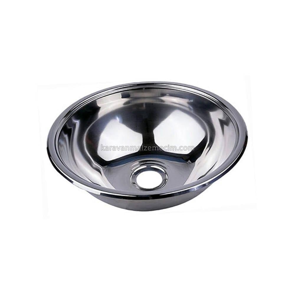 
Krom Paslanmaz Evye Lavabo 28cm