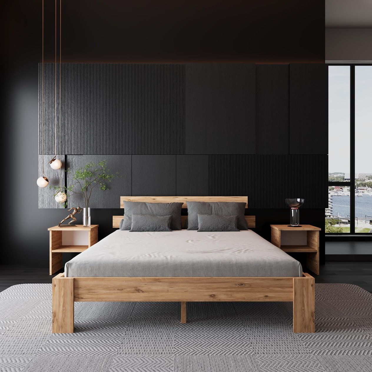 Lotus Atlantik Mdf Karyola | Çift Kişilik Yatak Uyumlu, Kolay Kurulum