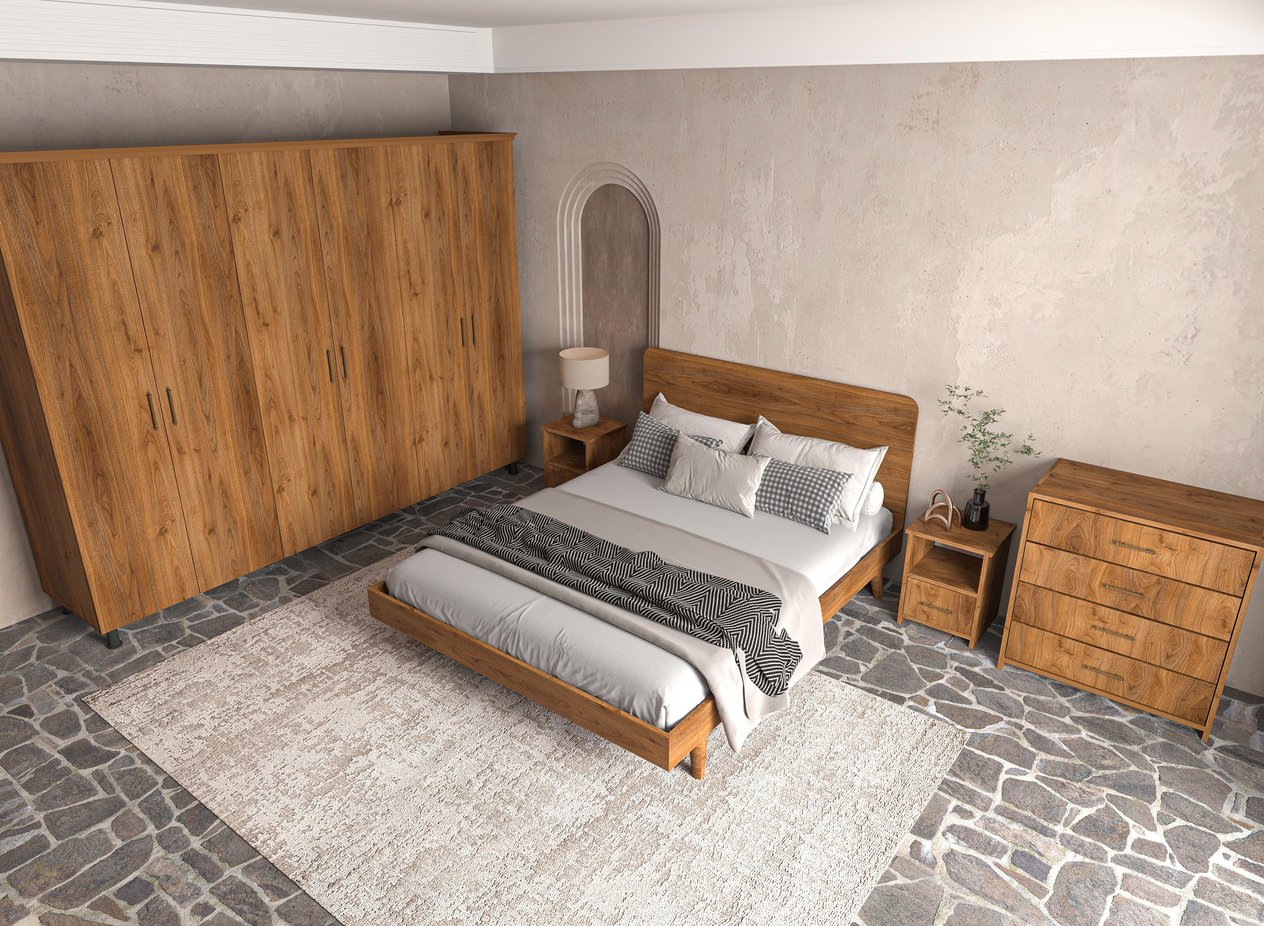 Softwood Ceviz Yatak Odası Seti