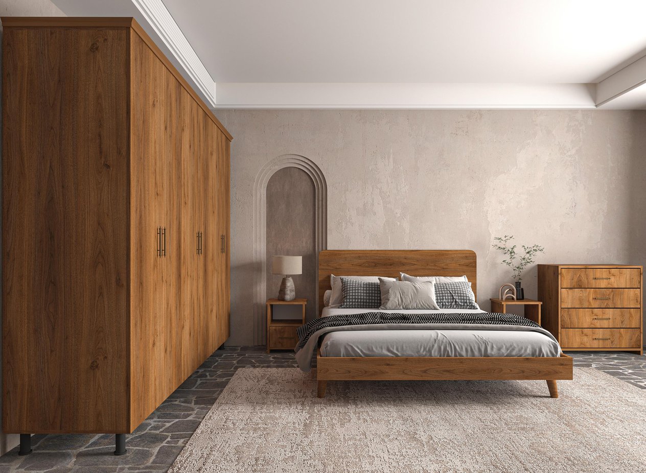 Softwood Ceviz Yatak Odası Seti