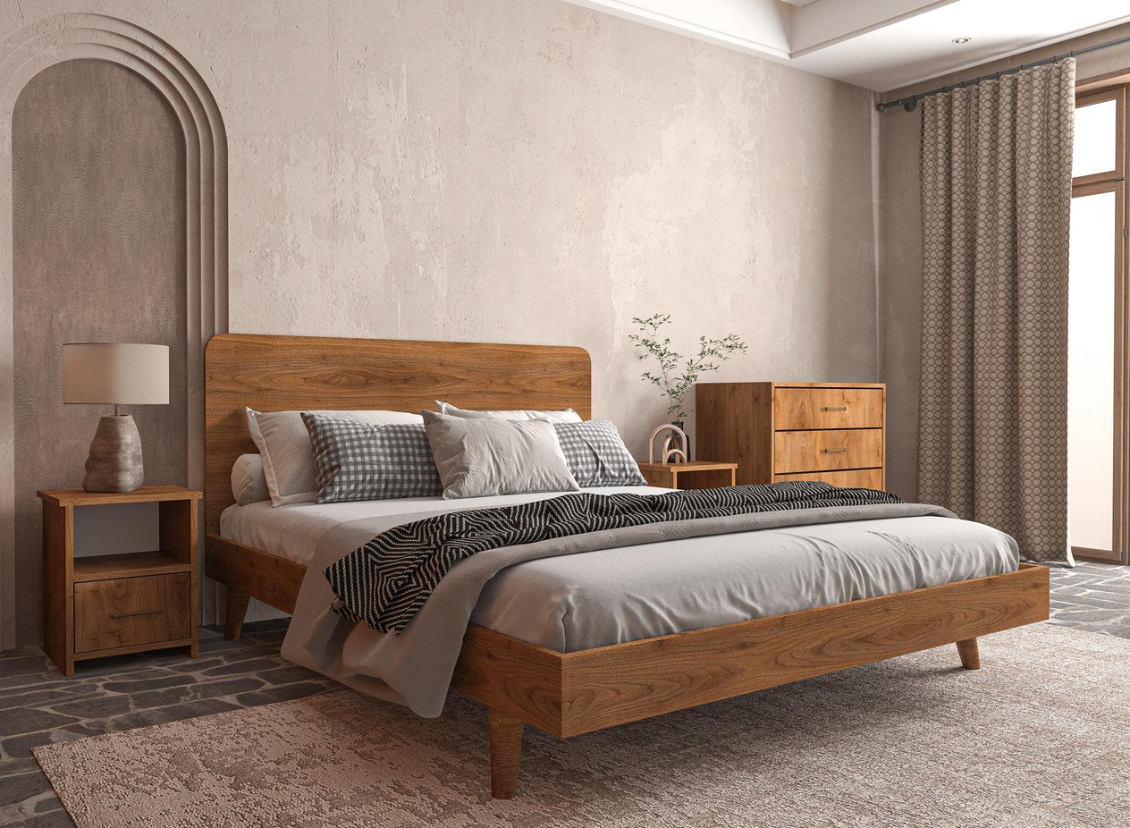 Softwood Ceviz Yatak Odası Seti