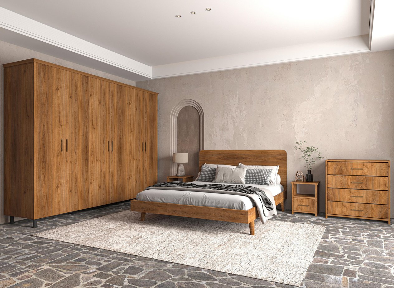 Softwood Ceviz Yatak Odası Seti