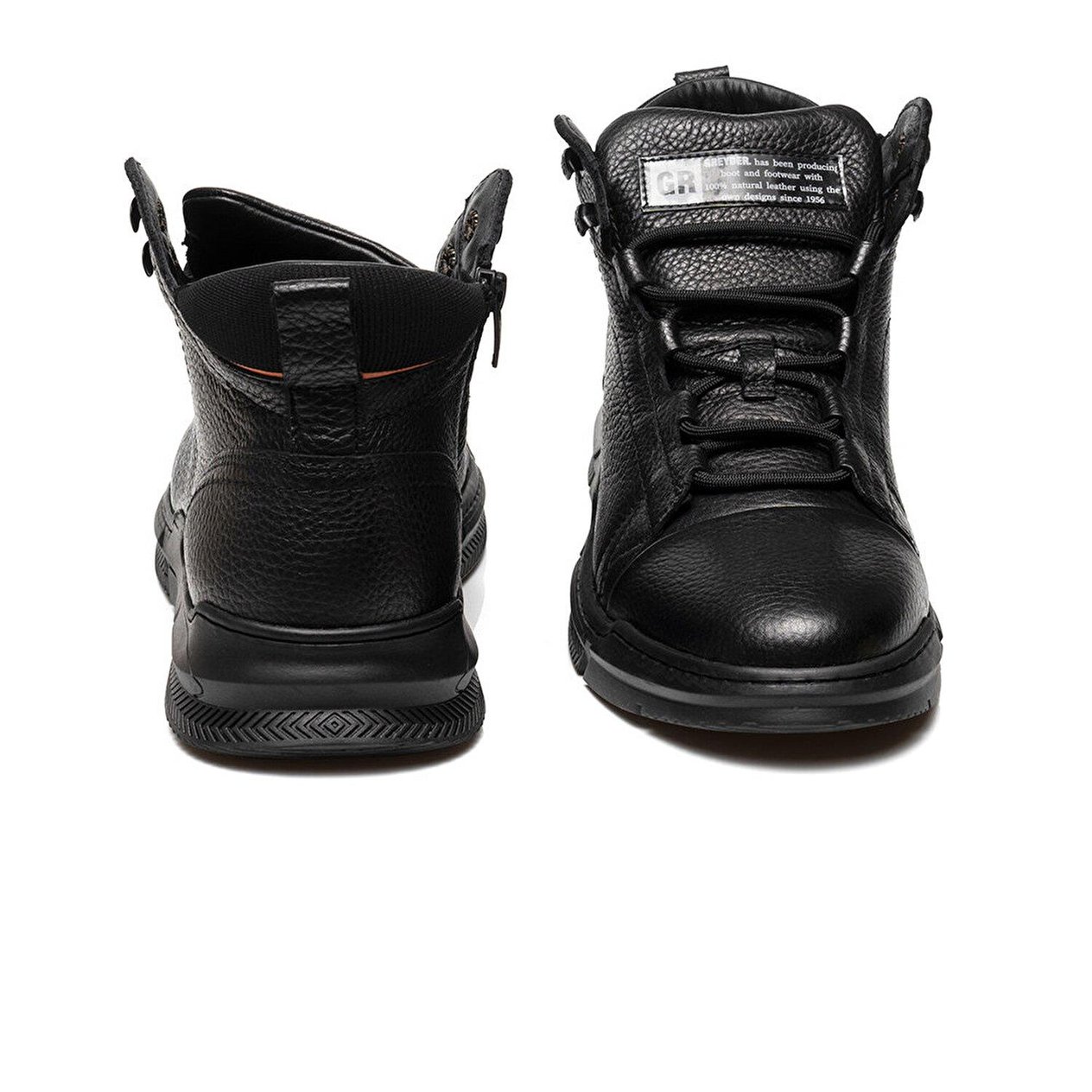 Greyder 14361 Erkek Siyah Hakiki Deri Sneaker Bot 