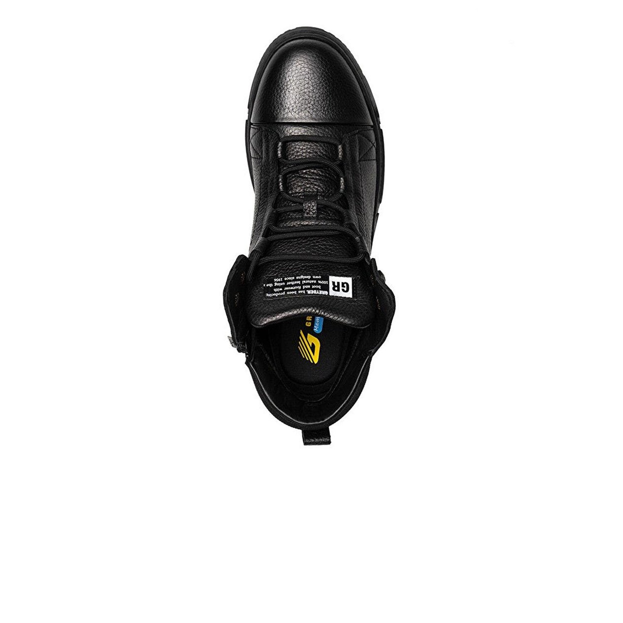 Greyder 14361 Erkek Siyah Hakiki Deri Sneaker Bot 