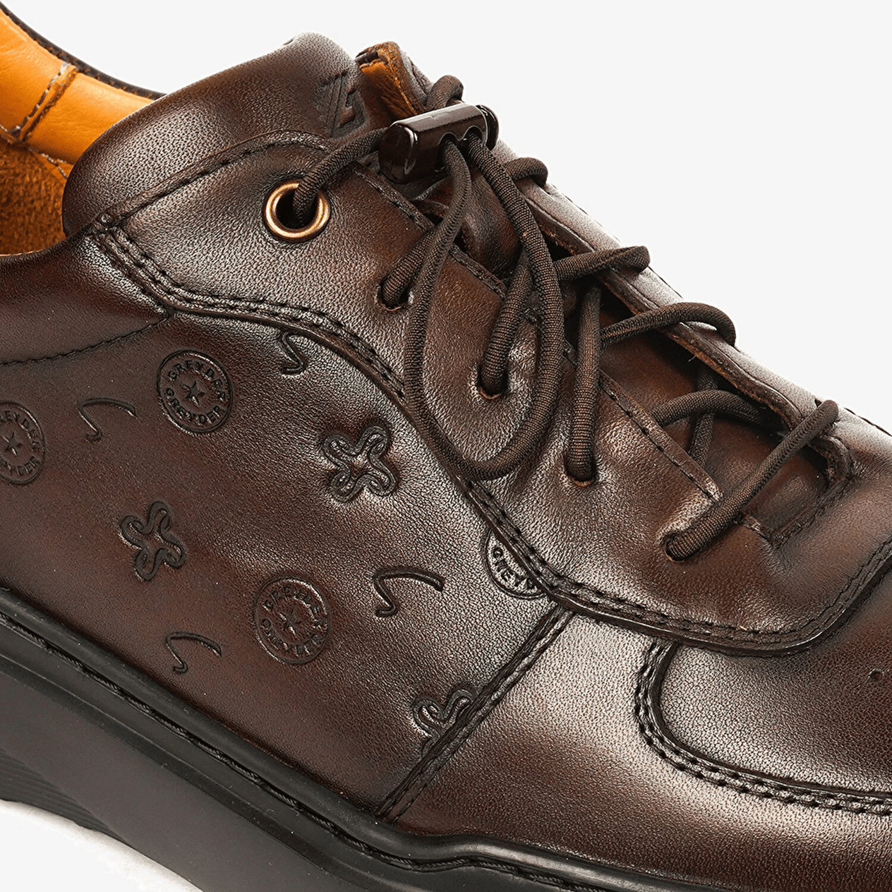Greyder 17740 Erkek Kahverengi Hakik Deri Sneaker Ayakkabı