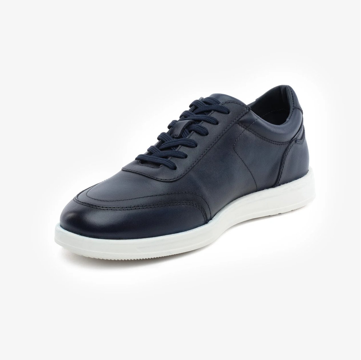 Greyder 18011 Lacivert Hakiki Deri Erkek Comfort Ayakkabı